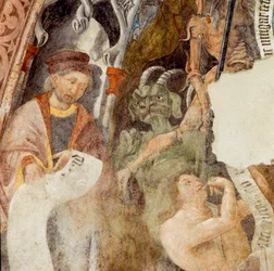 Fresque, abbaye de Novacella, Bressanone, Trentin-Haut-Adige, Italie